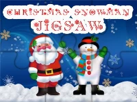 Christmas snowman jigsaw puzzle