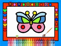 Color and decorate butterflies