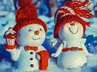 Snowman couples