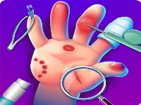 Skin hand doctor games: surgery hospital games