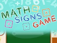 Math signs game