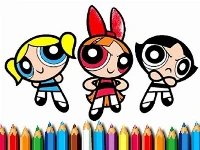 Powerpuff girls coloring