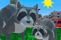 Raccoon adventure city simulator 3d