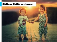 Siblings children jigsaw