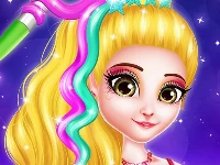 Hair saloon color by number - girls fashion games