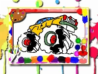 Monster truck coloring book