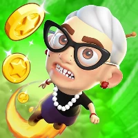 Angry gran jump up