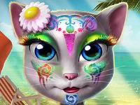 Kitty beach makeup