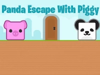 Panda escape with piggy