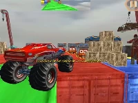 Monster truck driving stunt game sim