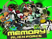 Ben 10 match 3 cards alien force