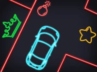 Neon car puzzle