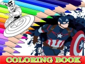 Coloring book for captain america