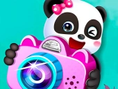 Baby panda photo studio