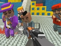 Gungame shooting warfare: blocky gangster