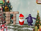 Santa claus meet grimace