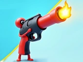 Human stickman gun