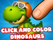 Click and colors dinosaurs