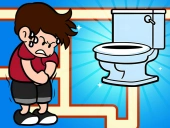 Maze escape toilet rush
