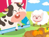 Children happy farm dudu