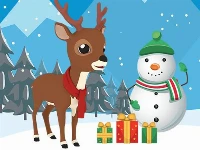 Christmas deer jigsaw