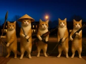 Cat with a gun clicker evolution