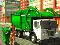 Real garbage truck